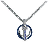 Collar Rosso Amante Hombre Amerigo in Acero UCN326HG - UCN326HG